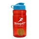 a red bottle & cyan lid & lime green mixing ball groove 20 oz tritan(tm) shaker bottle with flip lid and mixing ball