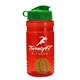 a red bottle & green lid & lime green mixing ball groove 20 oz tritan(tm) shaker bottle with flip lid and mixing ball