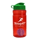 a red bottle & green lid & violet mixing ball groove 20 oz tritan(tm) shaker bottle with flip lid and mixing ball