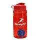 a red bottle & red lid & royal blue mixing ball groove 20 oz tritan(tm) shaker bottle with flip lid and mixing ball