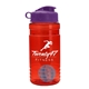 a red bottle & violet lid & cyan mixing ball groove 20 oz tritan(tm) shaker bottle with flip lid and mixing ball