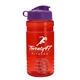 a red bottle & violet lid & red mixing ball groove 20 oz tritan(tm) shaker bottle with flip lid and mixing ball
