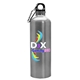 a silver bottle & black lid the excursion - 25 oz digital aluminum sports bottle