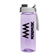 a transparent lilac bottle & gray with black cap lid the flair - 26 oz transparent tritan(tm) bottle with quick snap lid