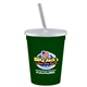 a dark green cup & frost lid & frost straw 16 oz stadium tumbler cup with lid straw - digital