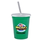 a turquoise cup & frost lid & frost straw 16 oz stadium tumbler cup with lid straw - digital