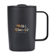 aerial view a black aviana(tm) rowan recycled mug - 15 oz, image 1 of 9