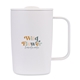 aerial view a marshmallow aviana(tm) rowan recycled mug - 15 oz, image 1 of 9