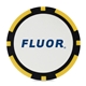 aerial view a bruins gold/black ahead 2- sided poker chip, image 1 of 2
