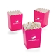 a pink 12 oz branded popcorn bucket