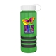 a transparent green bottle & white lid & black grip sergeant stripe - 24 oz tritan(tm) bottle with tethered lid, stripe bands, and digital imprint