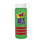 a transparent green bottle & white lid & red grip sergeant stripe - 24 oz tritan(tm) bottle with tethered lid, stripe bands, and digital imprint