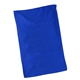 aerial view a royal blue microfiber rally towel, image 1 of 2