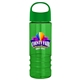a green lid & transparent green bottle salute - 24 oz bottle with oval crest lid - digital