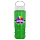 a white lid & transparent green bottle salute - 24 oz bottle with oval crest lid - digital