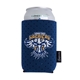 aerial view a navy koozie(r) recycled perforated collapsible can cooler, image 1 of 2