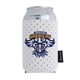 aerial view a white koozie(r) recycled perforated collapsible can cooler, image 1 of 2
