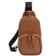 aerial view a tan kapston(r) natisino recycled pu sling pack, image 1 of 12