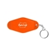 aerial view a orange recycled abs motel keychain, image 1 of 4