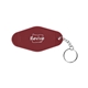 aerial view a summit red recycled abs motel keychain, image 1 of 4