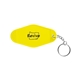 aerial view a yellow recycled abs motel keychain, image 1 of 4