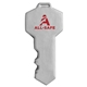 aerial view a silver key shape stress ball, image 1 of 4