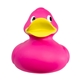 aerial view a pink giant rubber duck toy, image 1 of 5