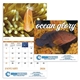 aerial view a group of ocean glory - stapled calendar, image 1 of 24