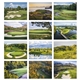 aerial view a group of fairways greens - stapled calendar, image 11 of 24