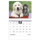 aerial view a group of puppies kittens - spiral calendar, image 8 of 24
