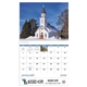 aerial view a group of scenic churches - spiral calendar, image 7 of 24