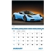 aerial view a group of exotic sports cars - spiral calendar, image 3 of 19