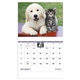 aerial view a group of puppies kittens - stapled calendar, image 8 of 24