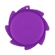 aerial view a purple silicone hydro flying disc, image 1 of 3