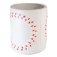 aerial view a white baseball can cooler, image 1 of 3