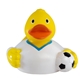 aerial view a white/yellow soccer duck, image 1 of 6