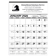 aerial view a group of triumph(r) calendars black white contractor memo, image 1 of 4