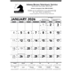 aerial view a group of triumph(r) calendars black white contractor memo, image 3 of 4