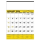 aerial view a group of triumph(r) calendars yellow black contractor memo, image 2 of 4