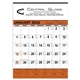 aerial view a group of triumph(r) calendars orange black contractor memo, image 1 of 4