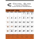 aerial view a group of triumph(r) calendars orange black contractor memo, image 3 of 4