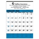 aerial view a group of triumph(r) calendars blue black contractor memo, image 1 of 4