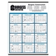 aerial view a group of span - a - year non - laminated wall calendar, image 1 of 4