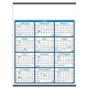 aerial view a group of span - a - year non - laminated wall calendar, image 2 of 4