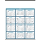 aerial view a group of span - a - year non - laminated wall calendar, image 4 of 4
