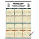 aerial view a group of time management span - a - year (laminated w / marker) calendar, image 1 of 4
