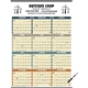 aerial view a group of time management span - a - year (laminated w / marker) calendar, image 3 of 4