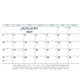 aerial view a group of blue black desk pad calendar, image 2 of 2