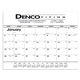 aerial view a group of black white desk pad calendar, image 1 of 4