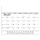 aerial view a group of black white desk pad calendar, image 2 of 4
